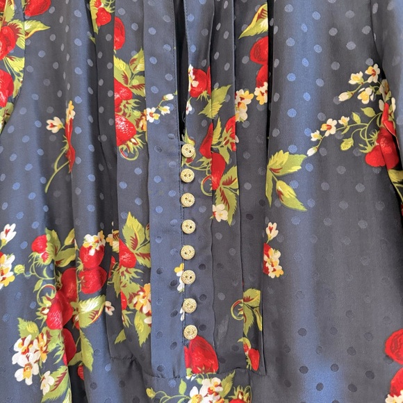 Vintage Juicy Couture Strawberry Silk Dress - Picture 6 of 14